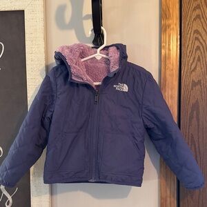 The North Face reversible Violet Jacket with soft purple Lining